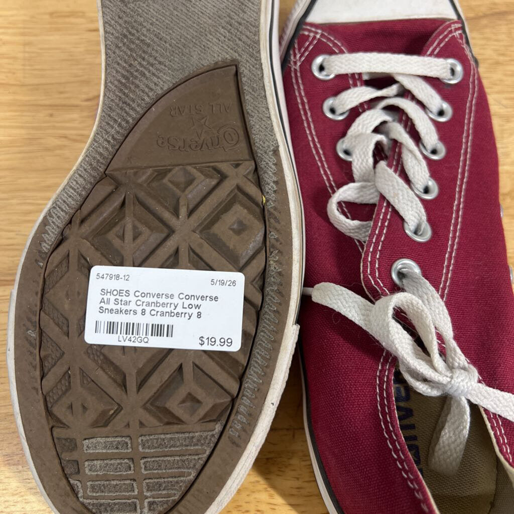 Converse All Star Cranberry Low Sneakers 8