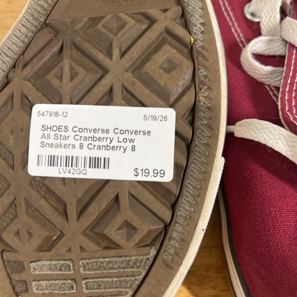 Converse All Star Cranberry Low Sneakers 8