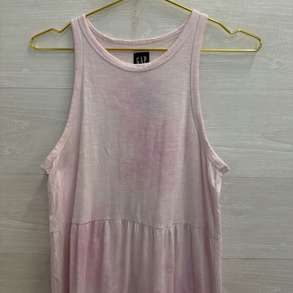 Gap Purple/ White Tie Dye Sleeveless Dress Medium