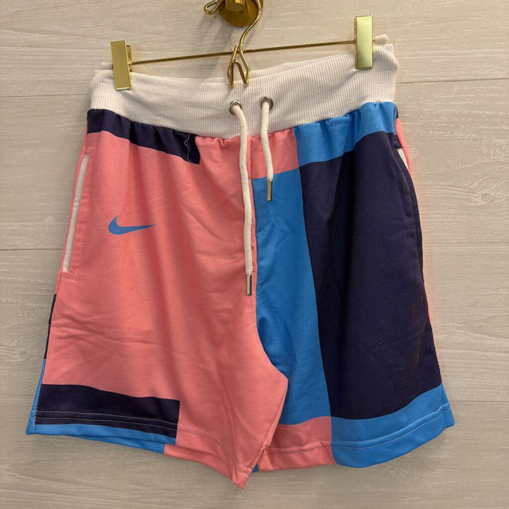 Nike Pink/ Blue Color bBock Print Tank/ Shorts Set Medium