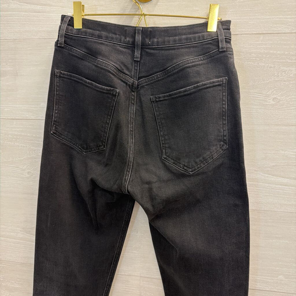 Agolde Black Denim Straight Leg Jeans 27