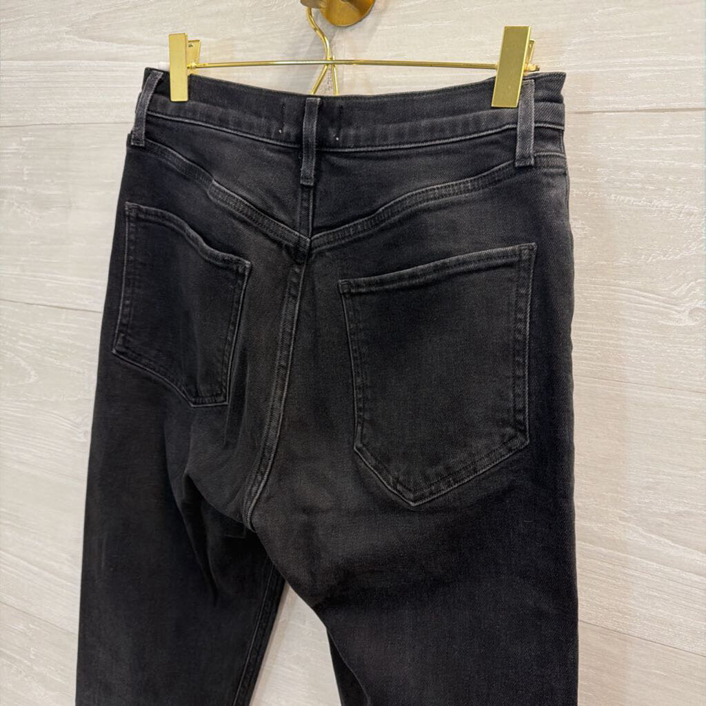 Agolde Black Denim Straight Leg Jeans 27