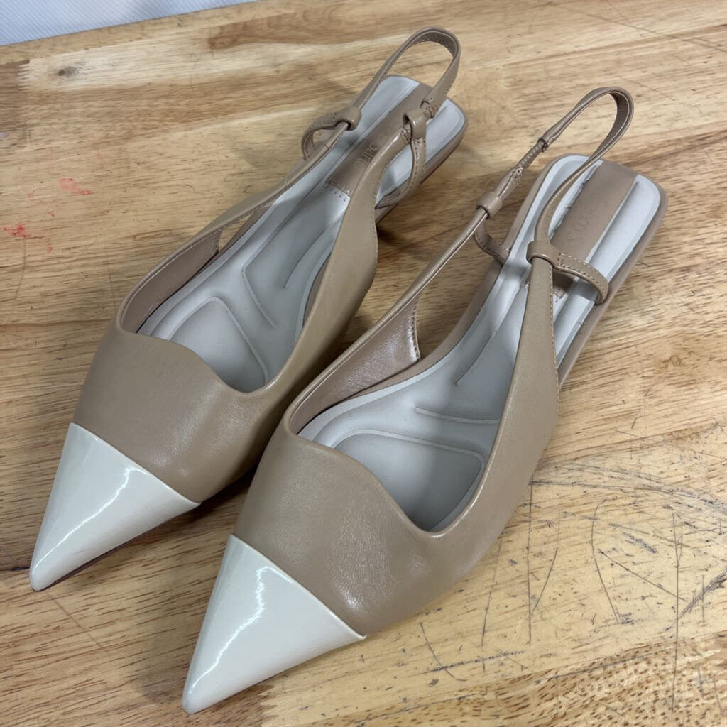 Franco Sarto Beige/ Cream Palmira Slingback Pumps 8