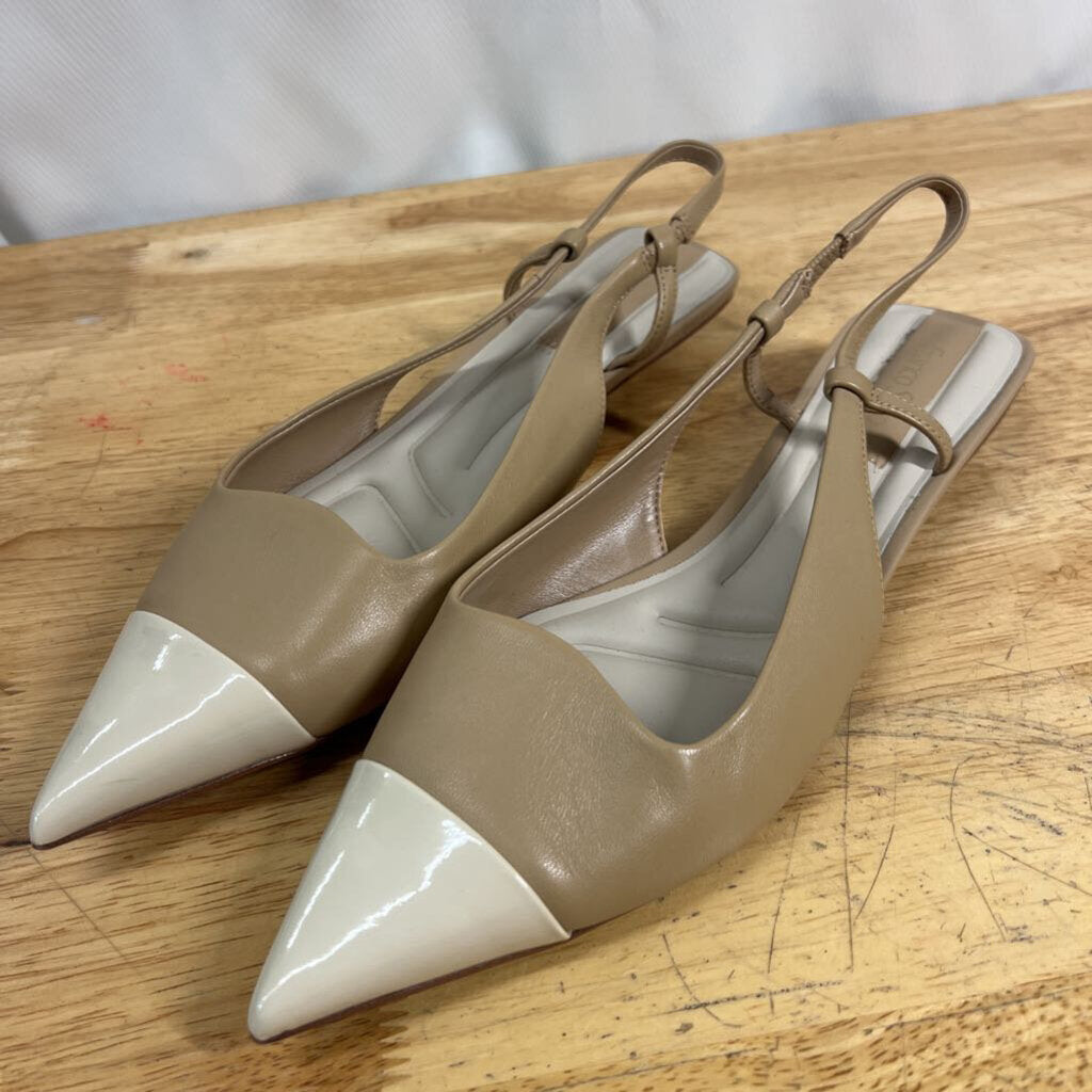 Franco Sarto Beige/ Cream Palmira Slingback Pumps 8
