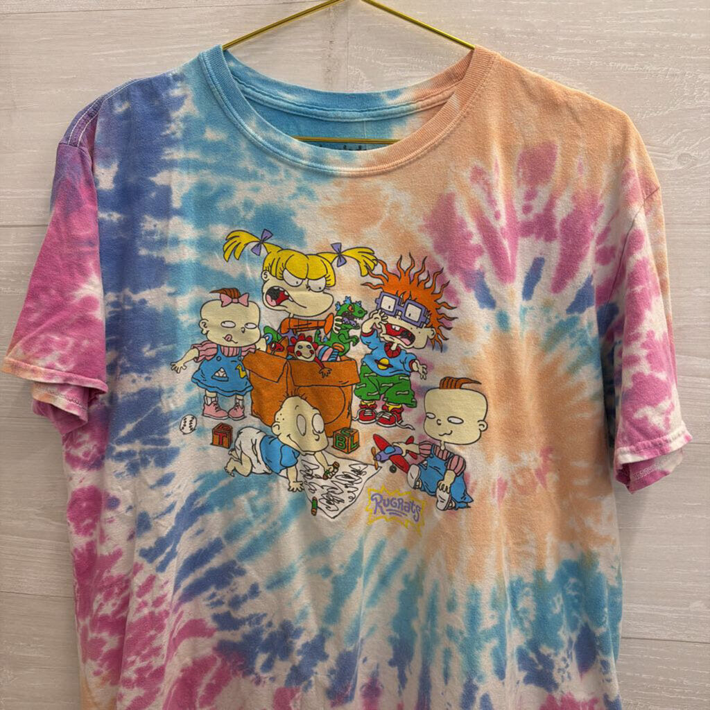 Rugrats Tie Dye Short Sleeve Graphic Tee Extra Large