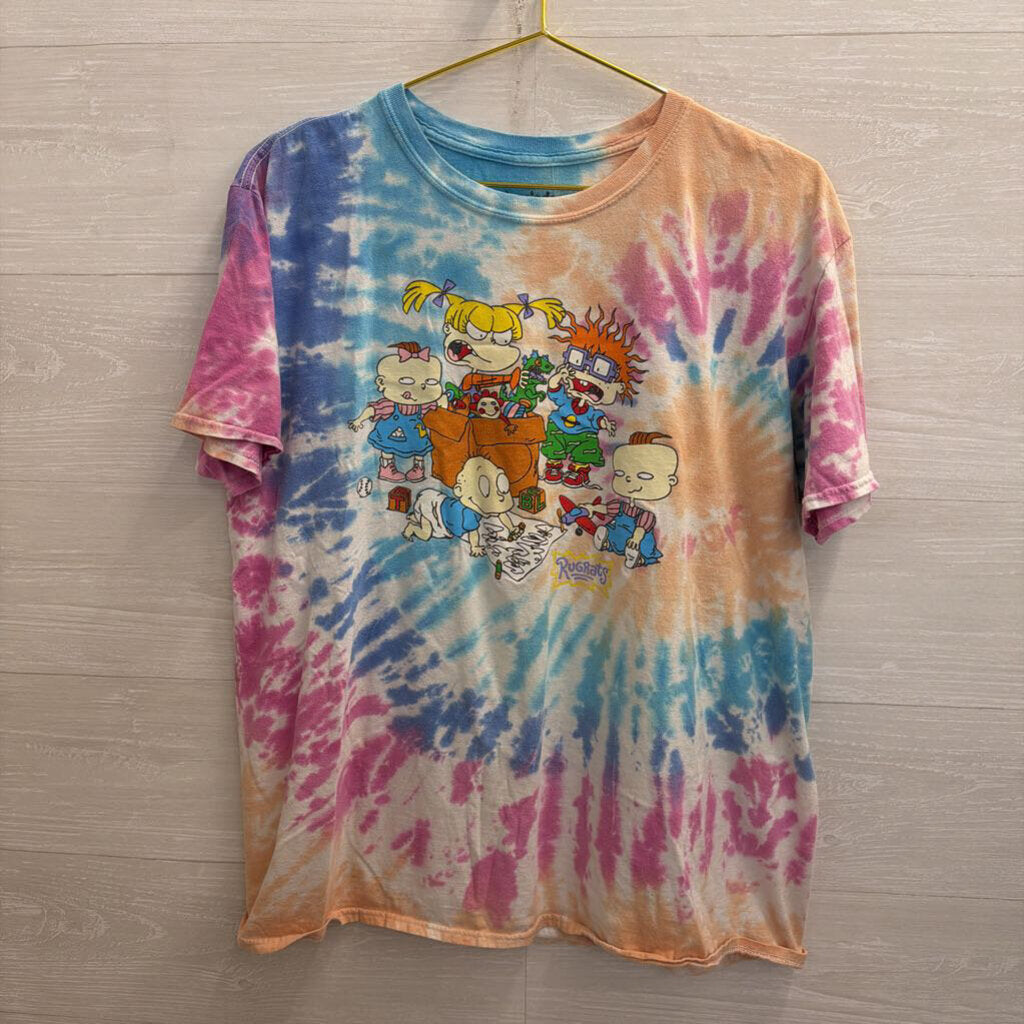 Rugrats Tie Dye Short Sleeve Graphic Tee Extra Large