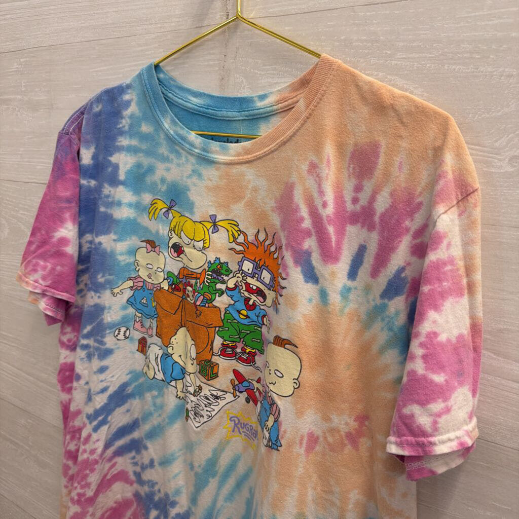 Rugrats Tie Dye Short Sleeve Graphic Tee Extra Large