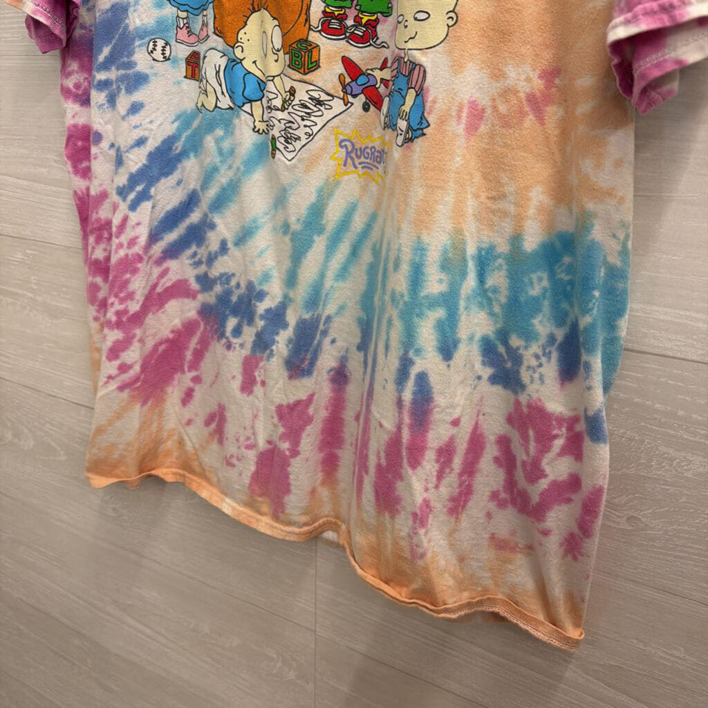 Rugrats Tie Dye Short Sleeve Graphic Tee Extra Large
