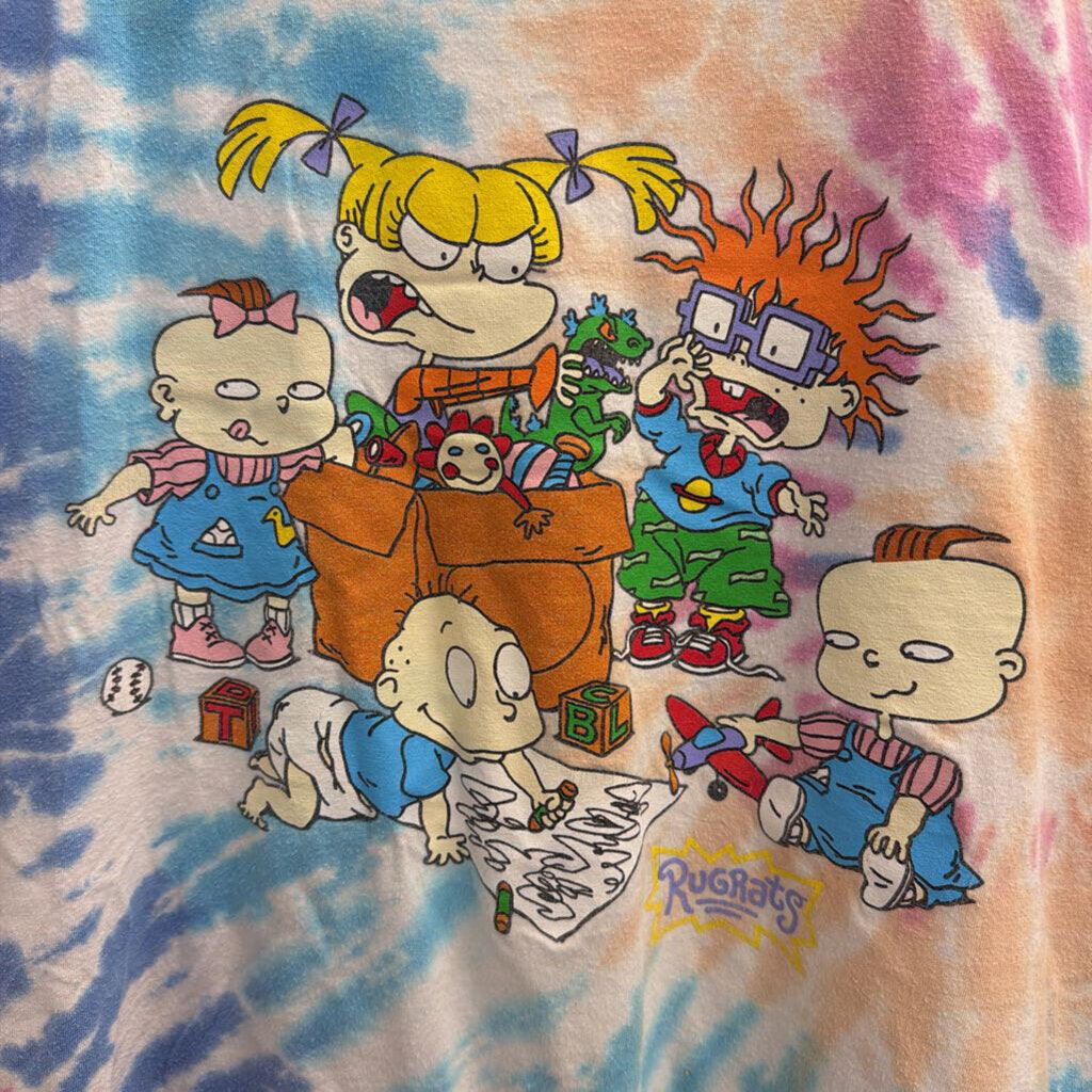Rugrats Tie Dye Short Sleeve Graphic Tee Extra Large
