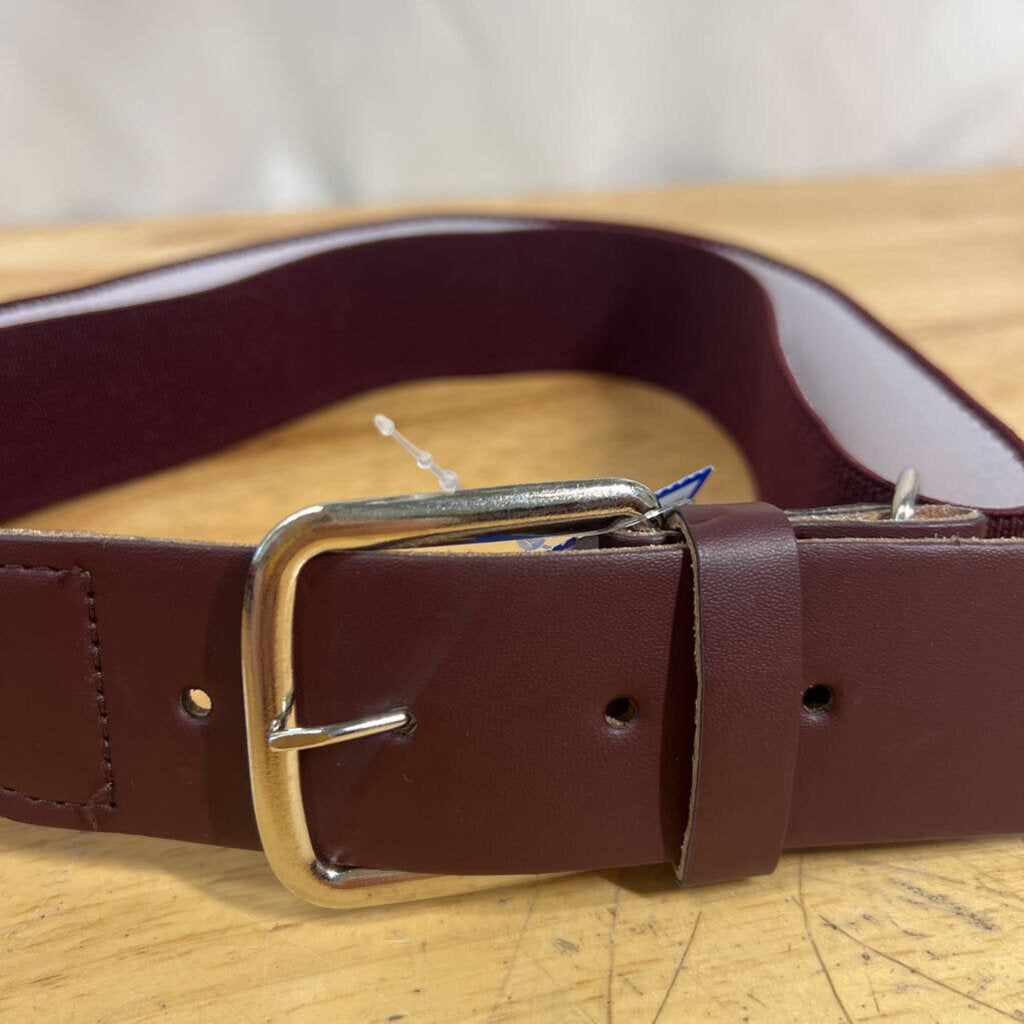 Vintage Burgundy Stretchy Belt Small/ Medium