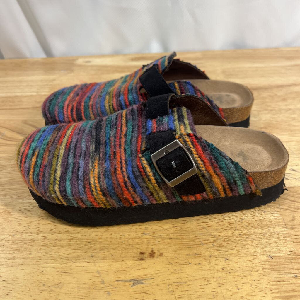 Rocket Dog Multi Color Woven Stripe Clogs 7