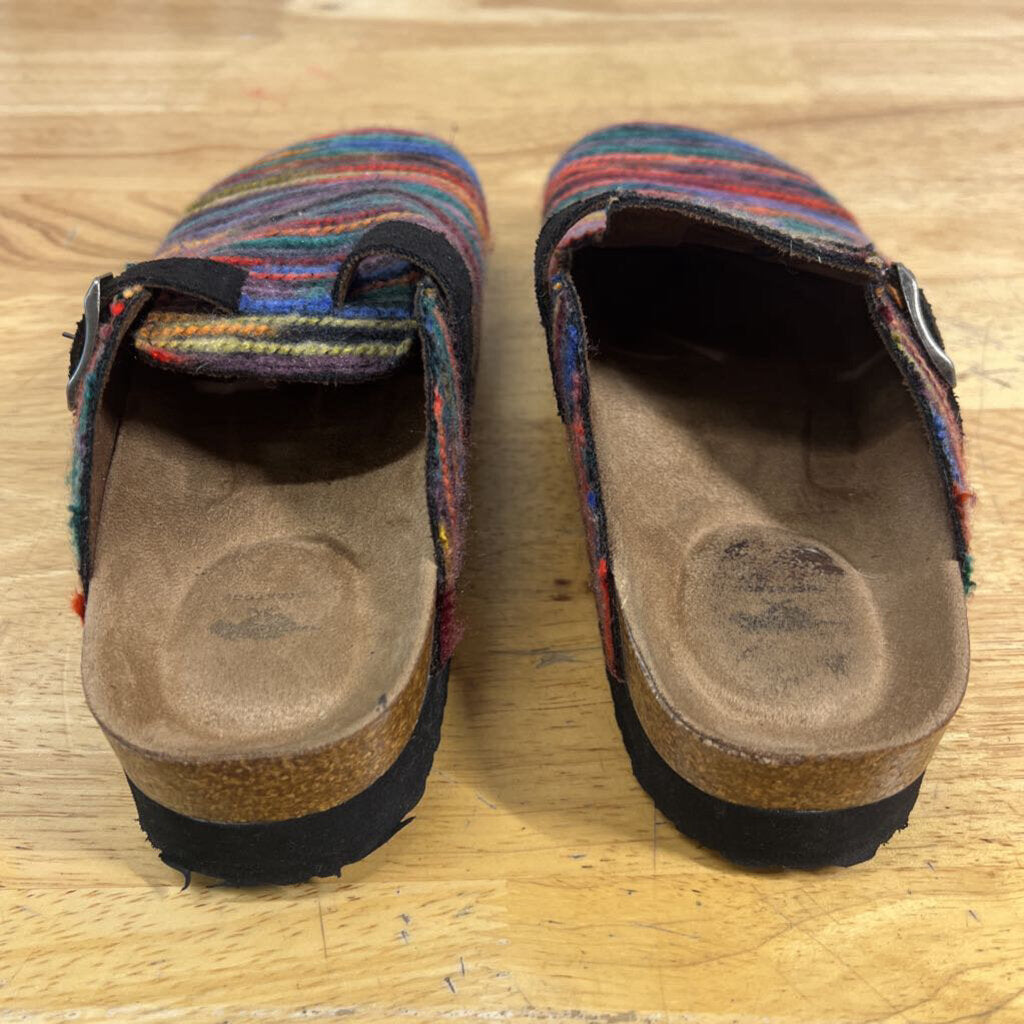 Rocket Dog Multi Color Woven Stripe Clogs 7