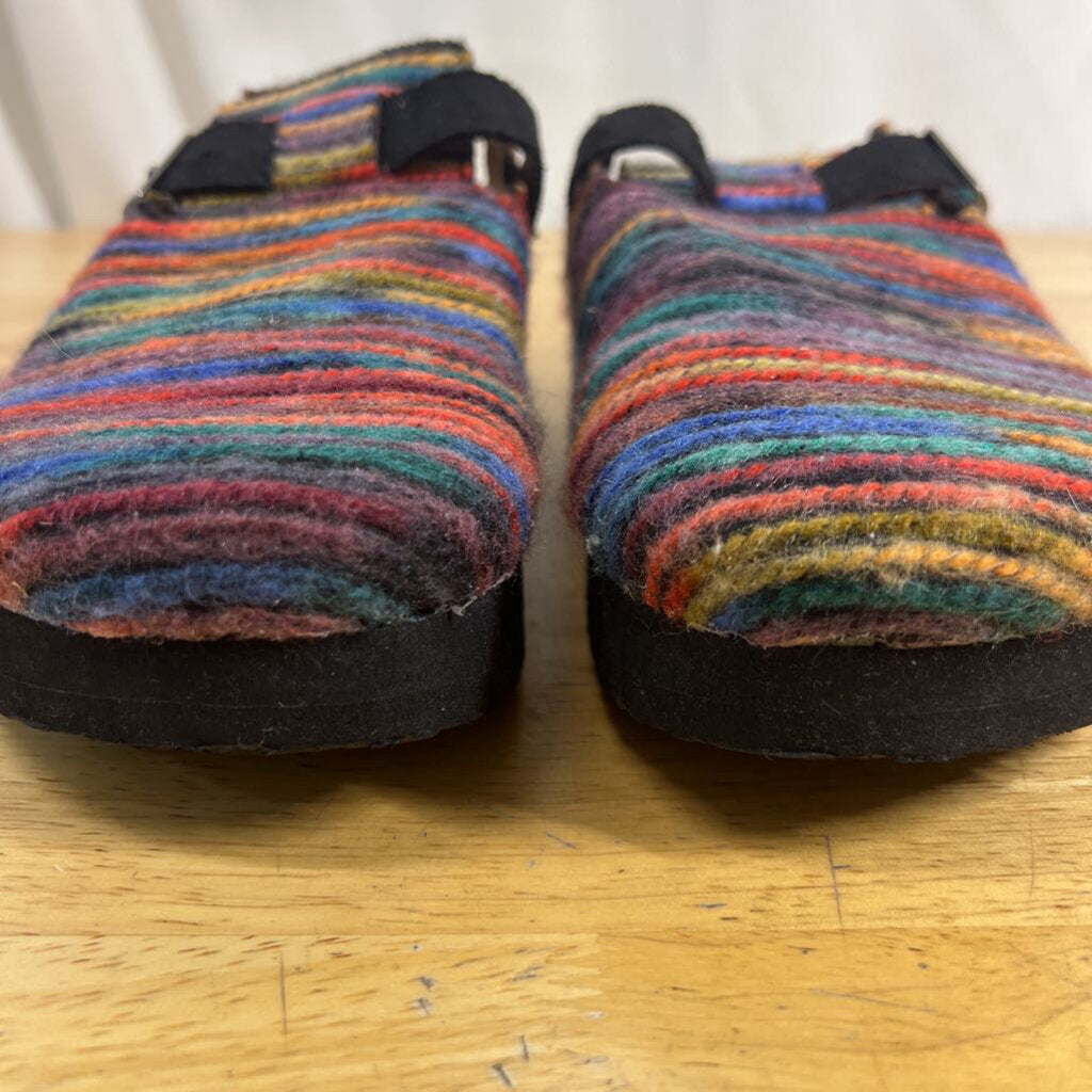 Rocket Dog Multi Color Woven Stripe Clogs 7