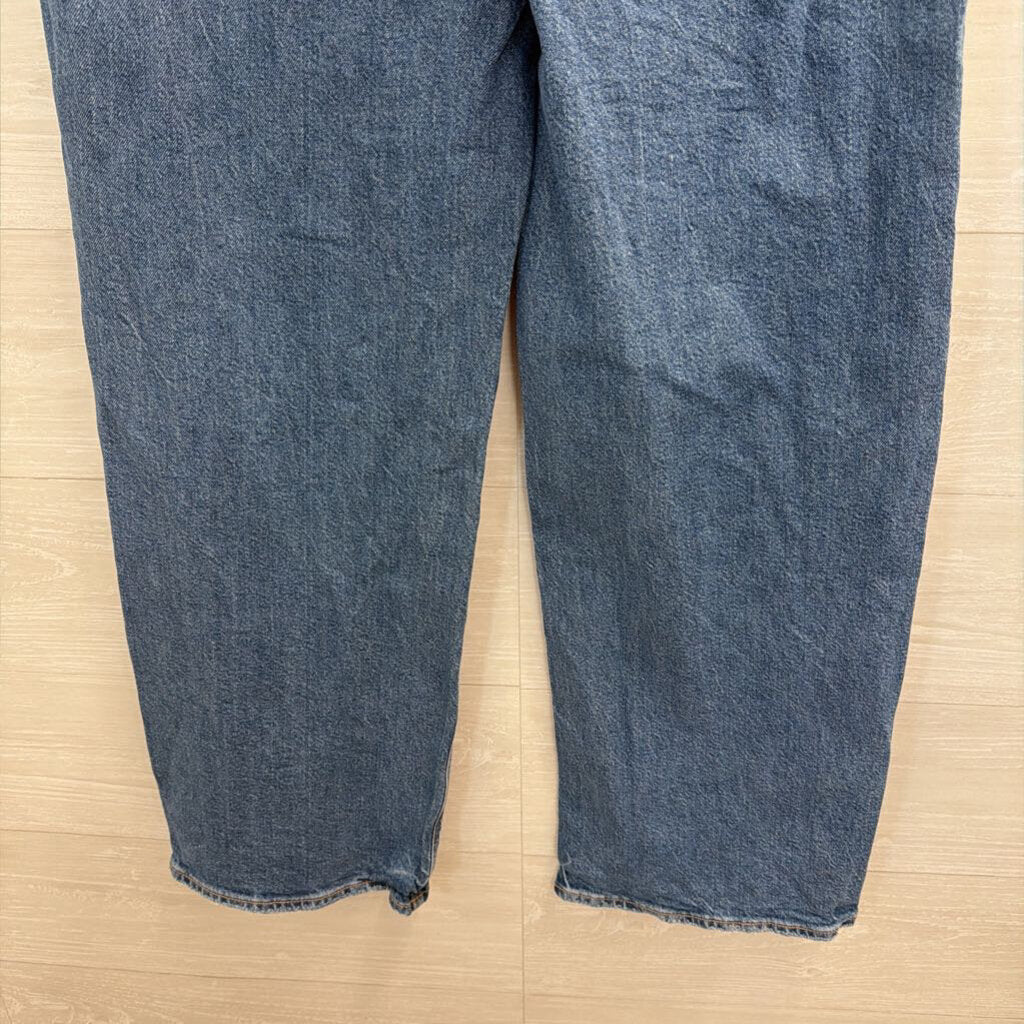 American Eagle Medium Wash Studded Side Stovepipe Jeans 10 Extra Long