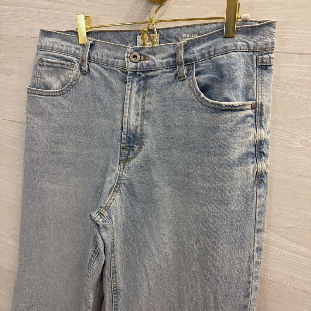 Kenzie Jeans Light Wash The Willow Relaxed Wide Leg Jeans 29