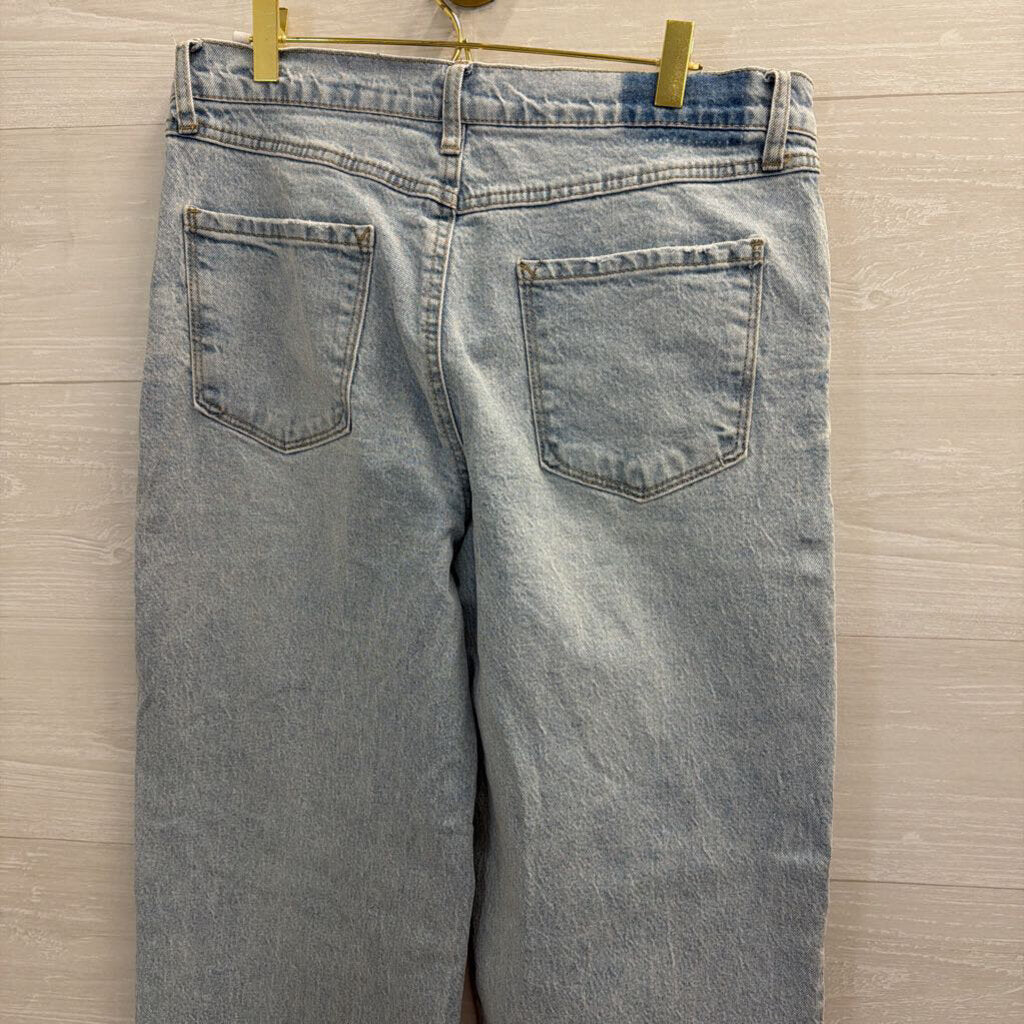 Kenzie Jeans Light Wash The Willow Relaxed Wide Leg Jeans 29
