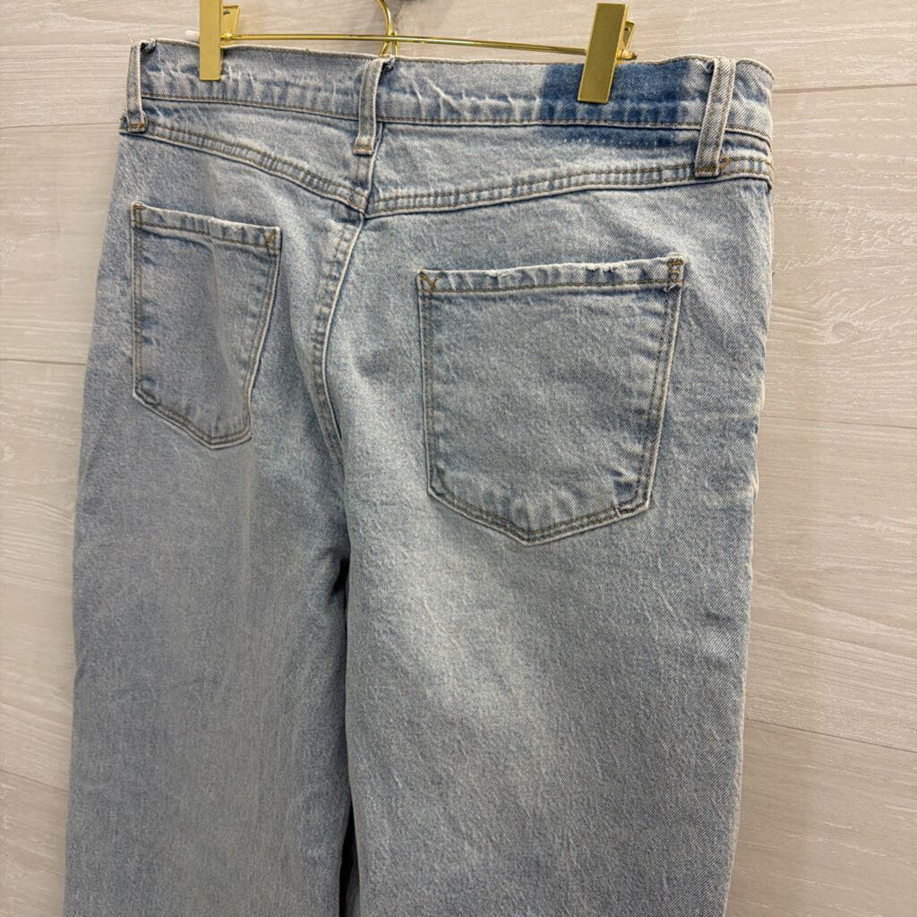 Kenzie Jeans Light Wash The Willow Relaxed Wide Leg Jeans 29