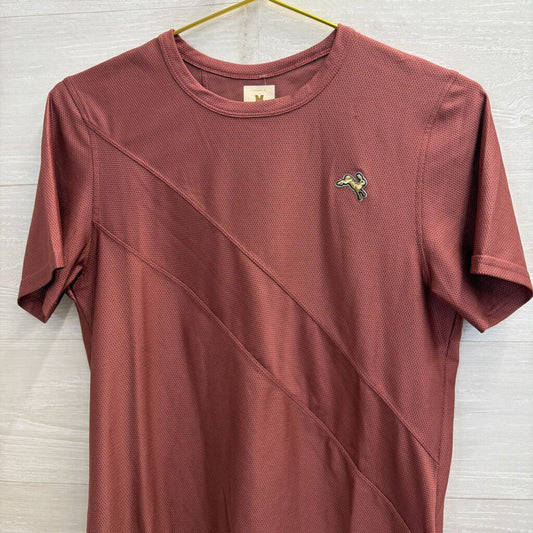 Tracksmith Purple Short Sleeve Athletic Top Medium