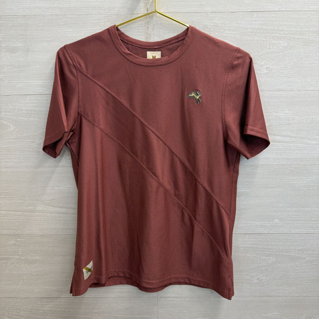 Tracksmith Purple Short Sleeve Athletic Top Medium