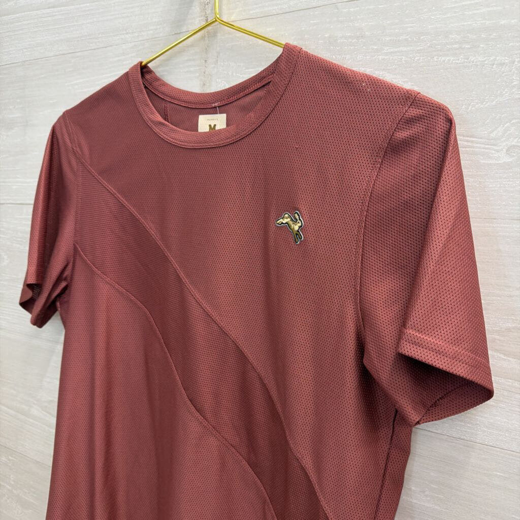 Tracksmith Purple Short Sleeve Athletic Top Medium