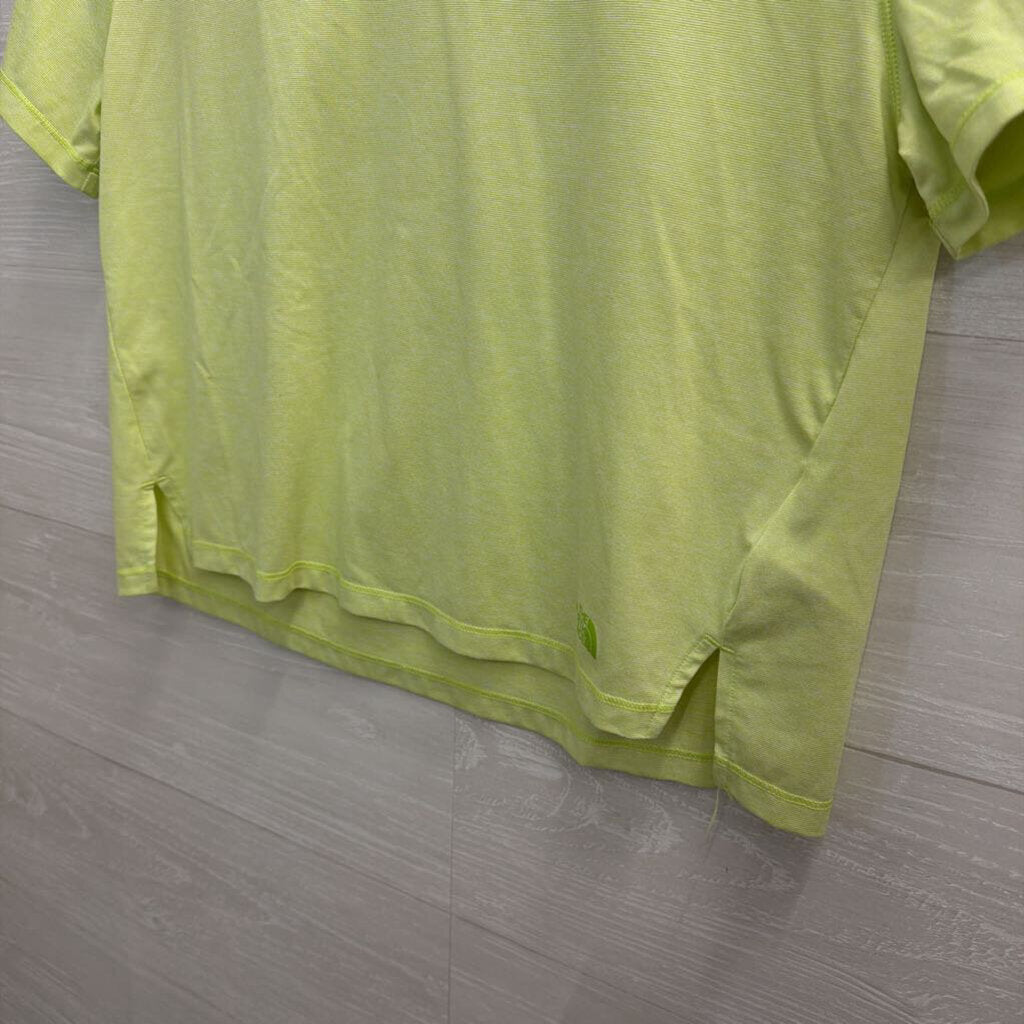 The North Face Green Cropped Short Sleeve Athletic Top Small