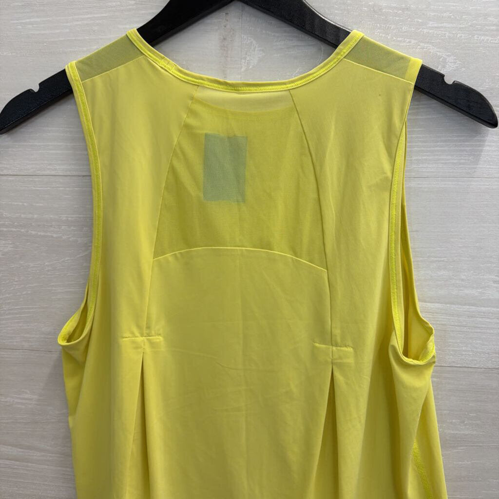 Lululemon Yellow Cropped Athletic Tank Top Medium