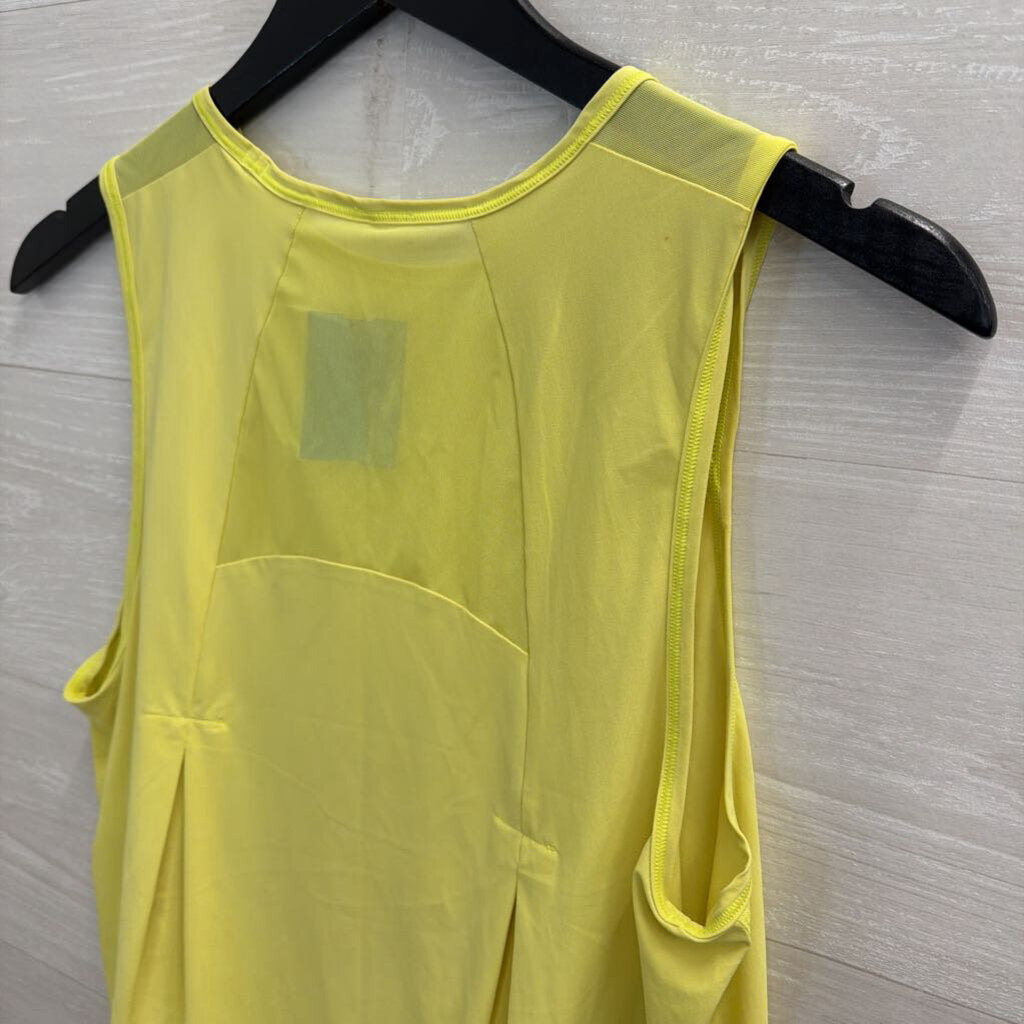 Lululemon Yellow Cropped Athletic Tank Top Medium