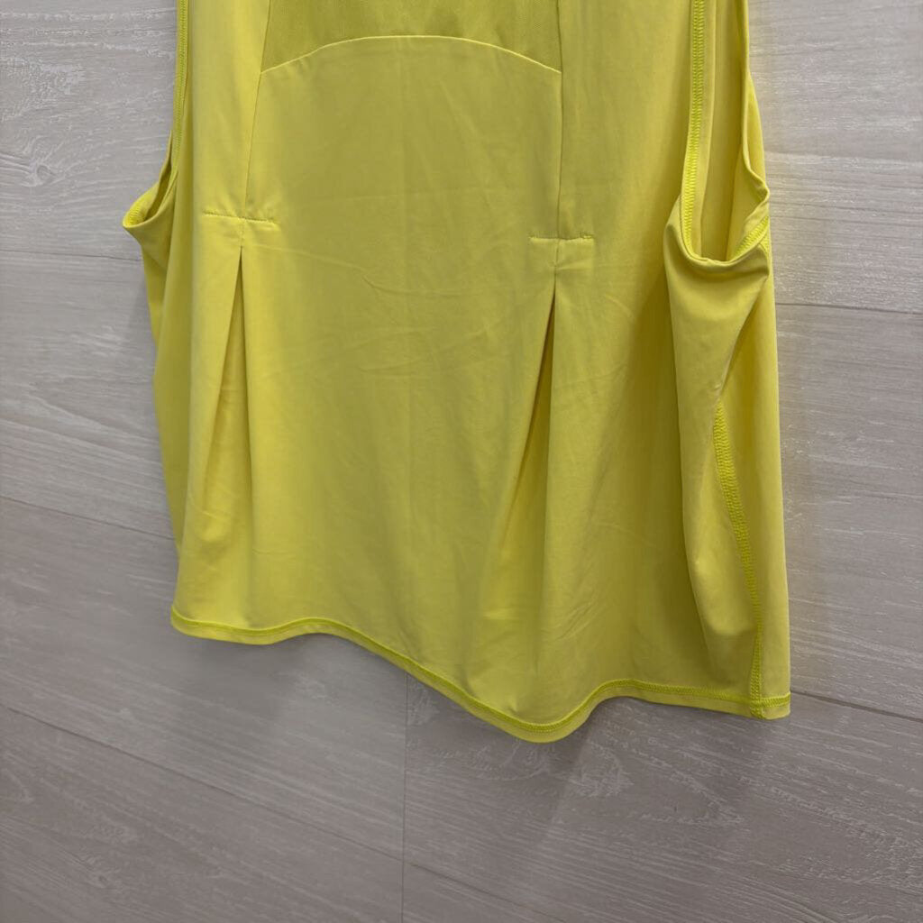 Lululemon Yellow Cropped Athletic Tank Top Medium
