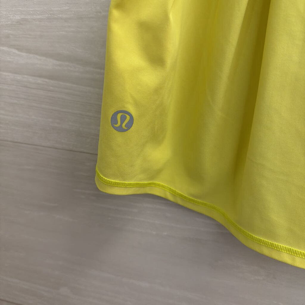 Lululemon Yellow Cropped Athletic Tank Top Medium