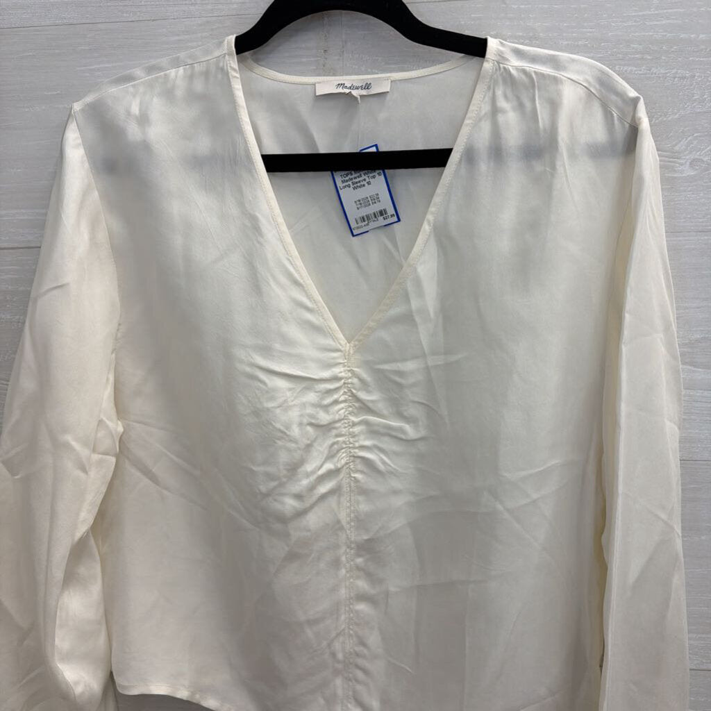Madewell White Long Sleeve Top 10