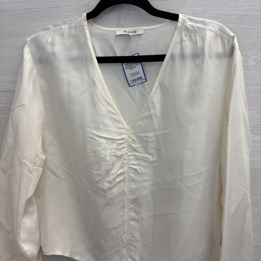 Madewell White Long Sleeve Top 10