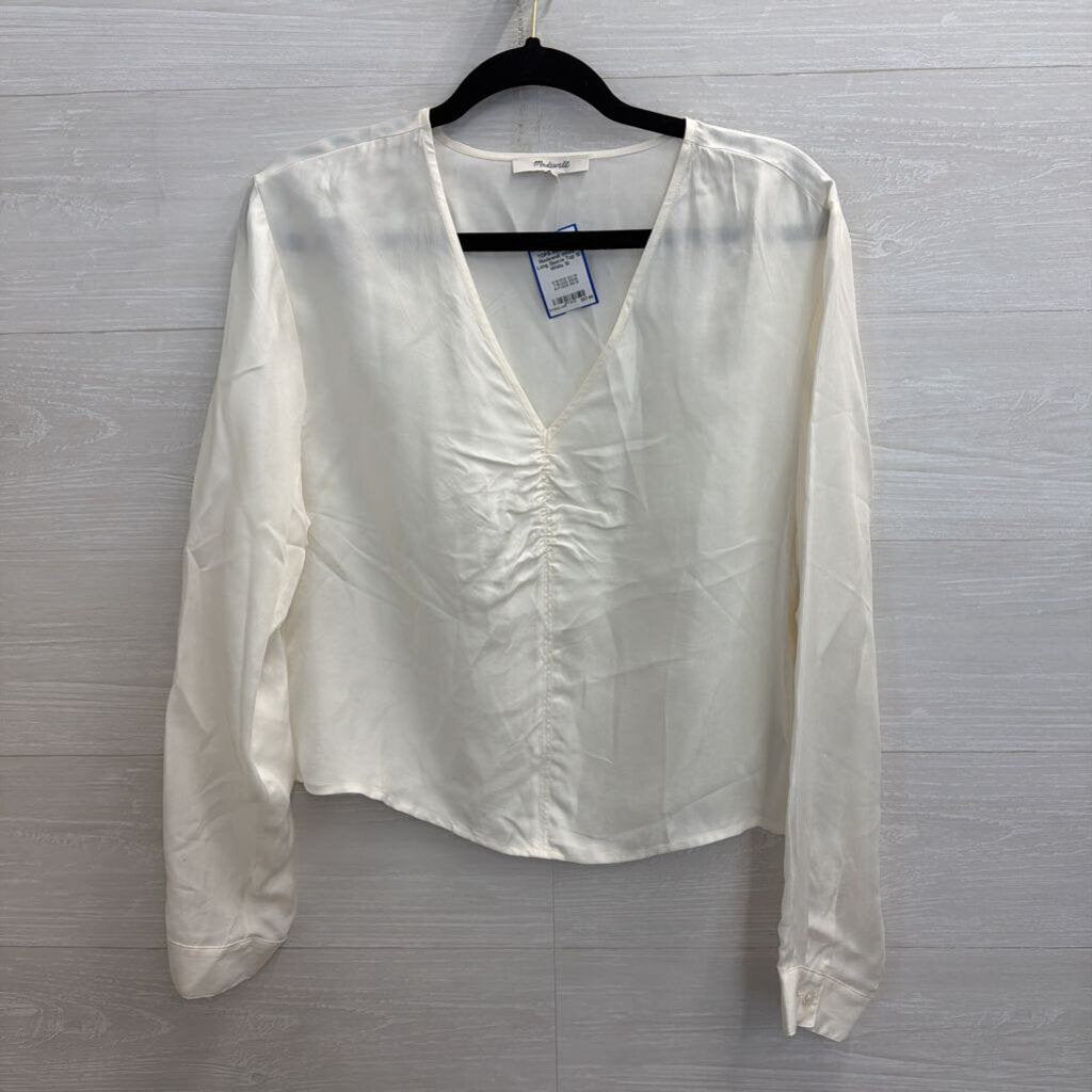 Madewell White Long Sleeve Top 10