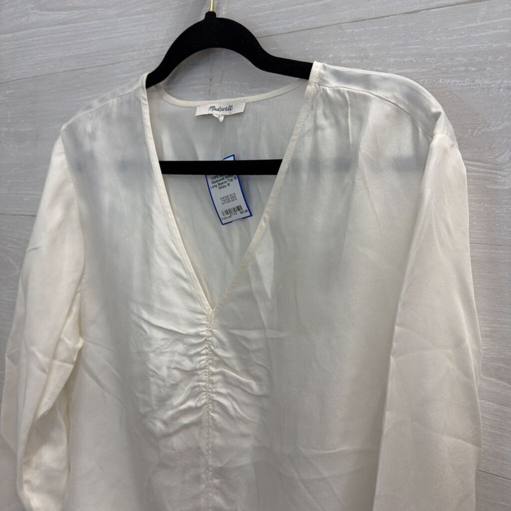 Madewell White Long Sleeve Top 10