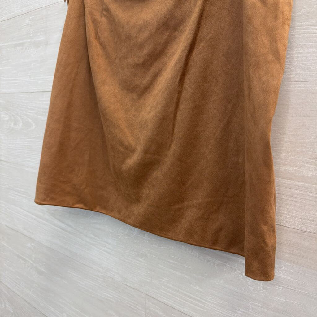 Future Collective Brown Studded Suede Mini Skirt 10