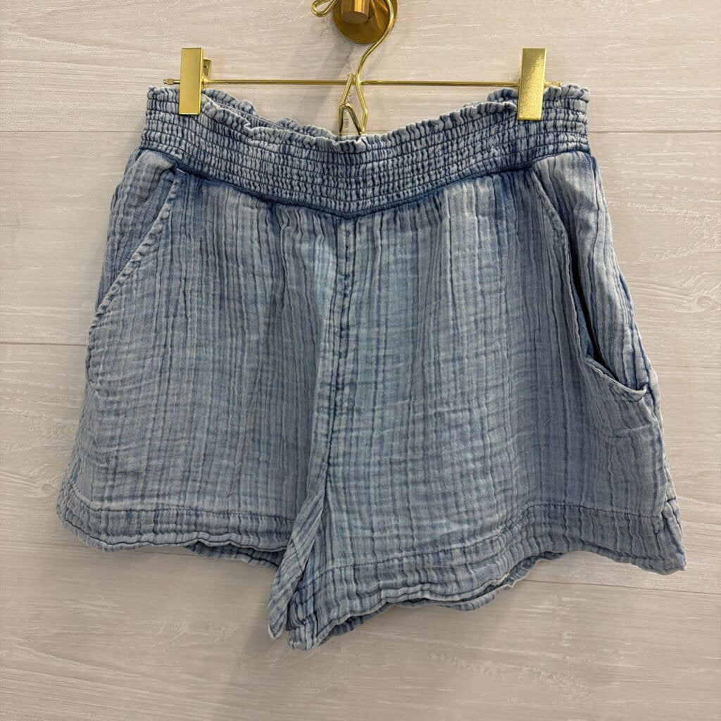 Faherty Blue Pull On Shorts Medium