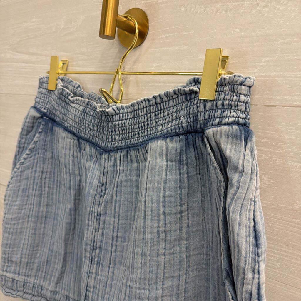 Faherty Blue Pull On Shorts Medium
