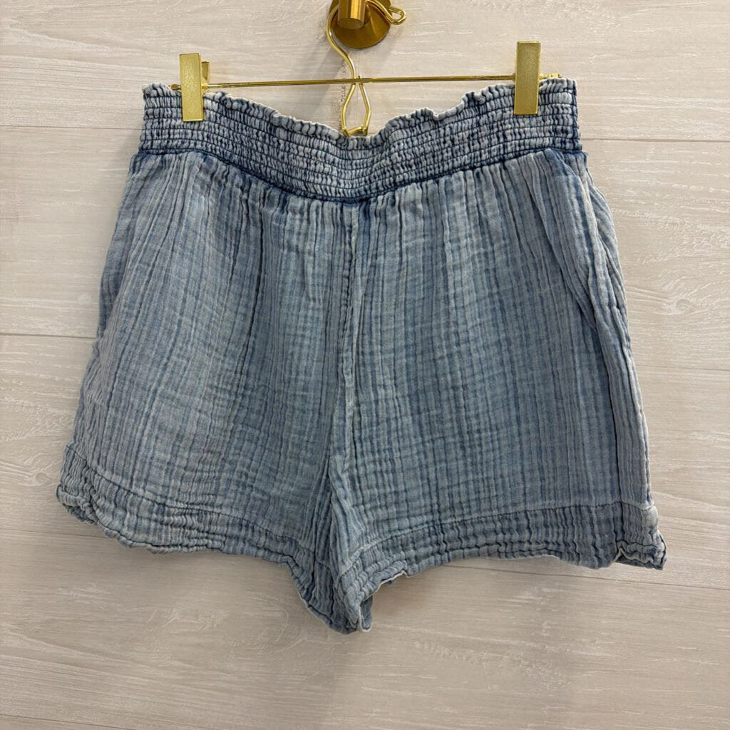 Faherty Blue Pull On Shorts Medium
