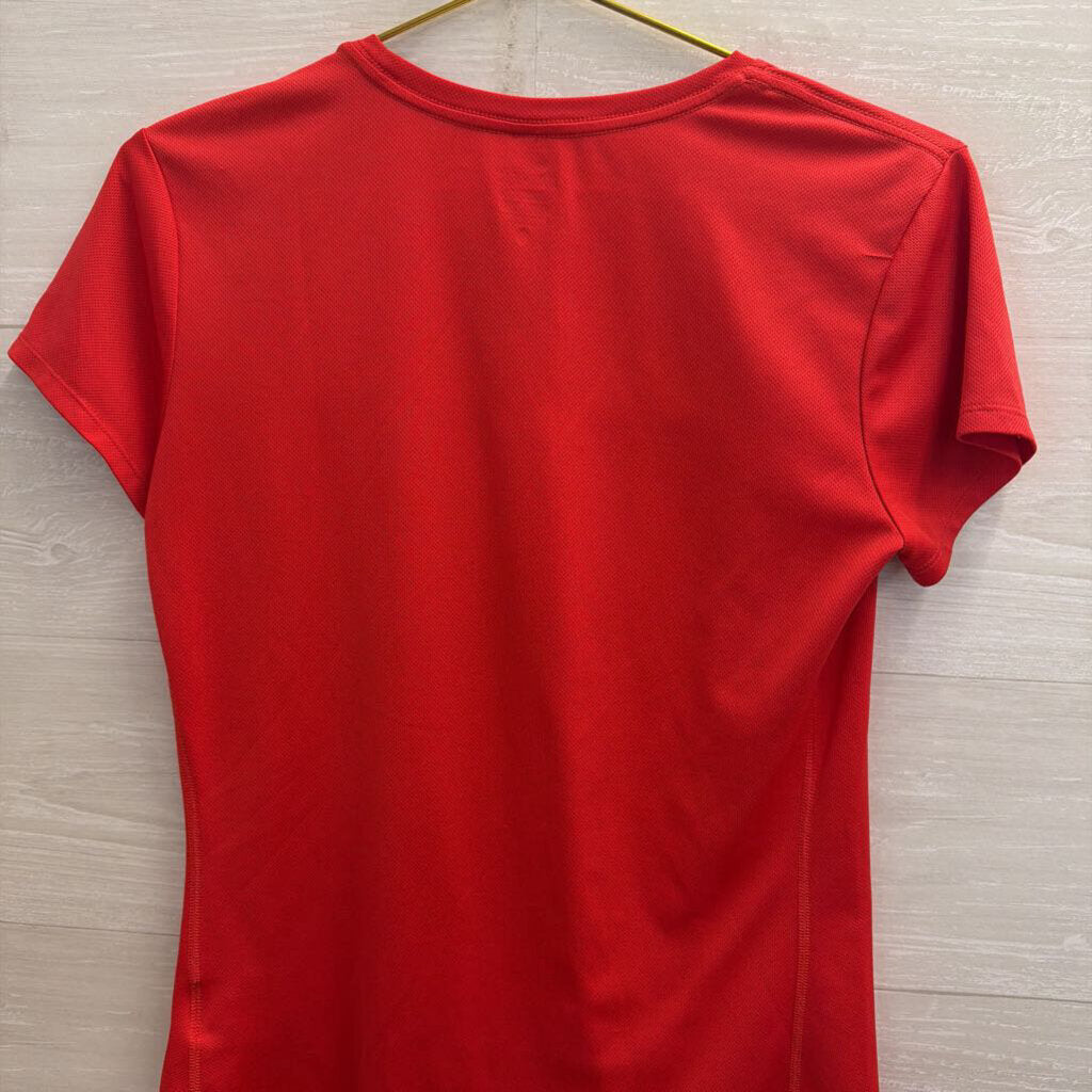 Nike Red Short Sleeve Athletic Top Medium