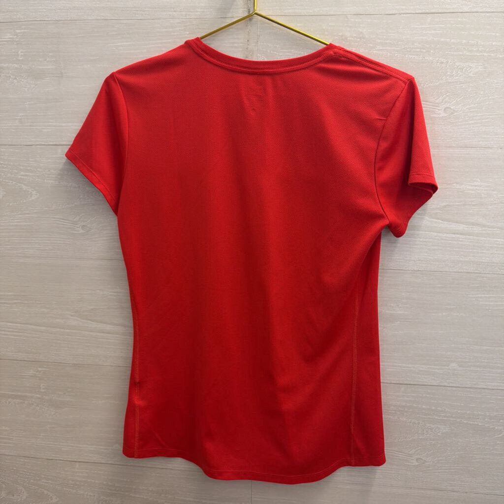 Nike Red Short Sleeve Athletic Top Medium