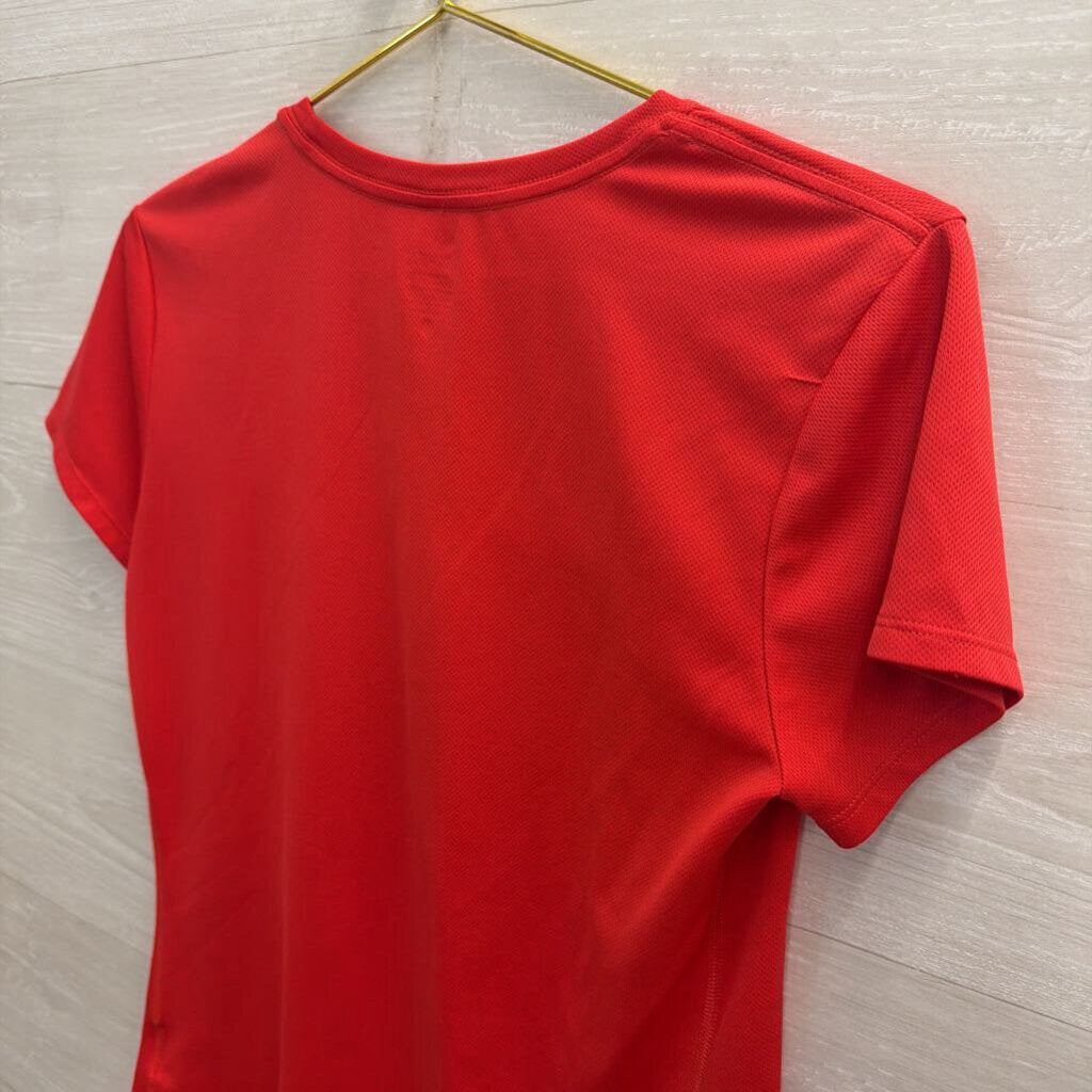 Nike Red Short Sleeve Athletic Top Medium