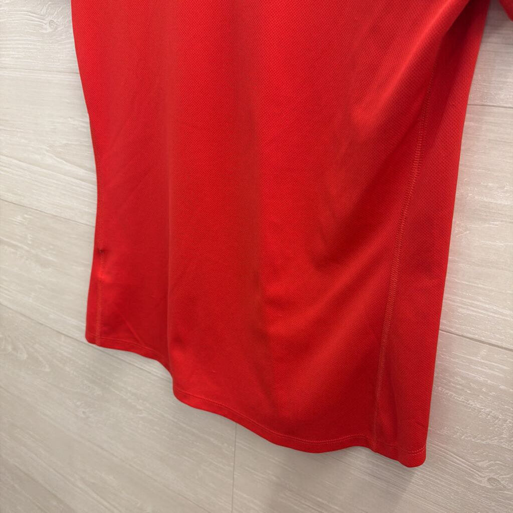 Nike Red Short Sleeve Athletic Top Medium