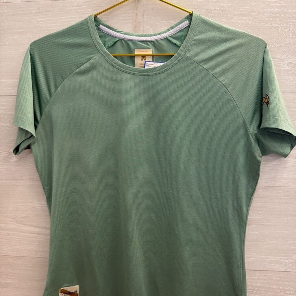 Tracksmith Blue Short Sleeve Athletic Top Medium