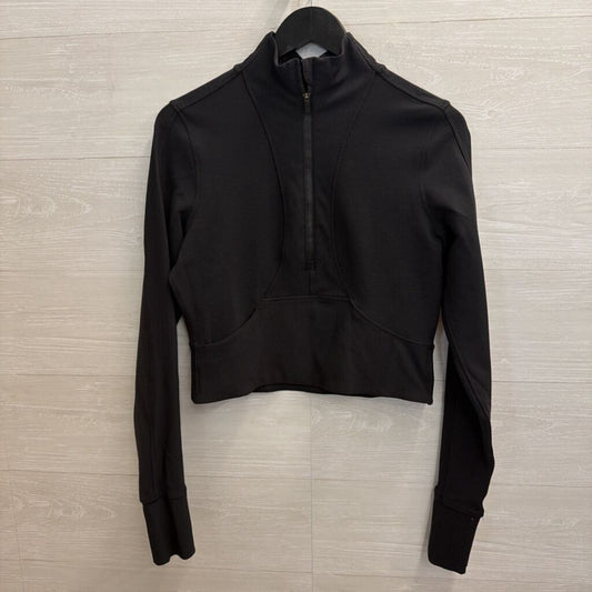 Lululemon Black Cropped Quarter Zip Pullover Medium