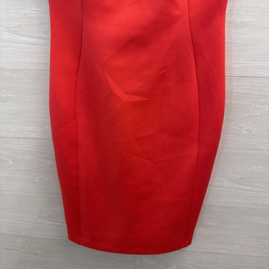 Calvin Klein Salmon Grommet Neck Detail Sleeveless Dress 4