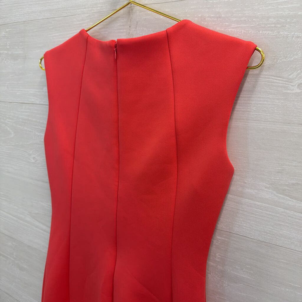 Calvin Klein Salmon Grommet Neck Detail Sleeveless Dress 4