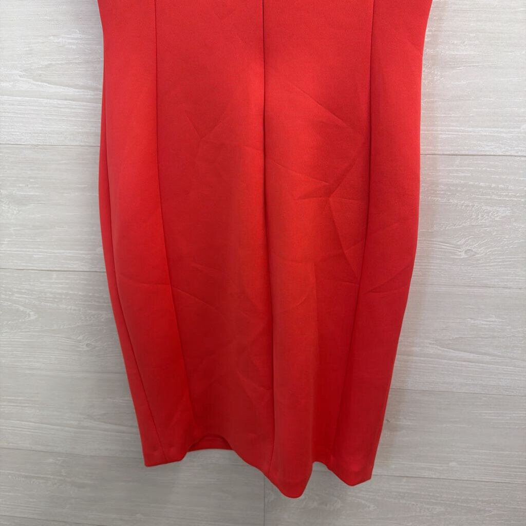 Calvin Klein Salmon Grommet Neck Detail Sleeveless Dress 4