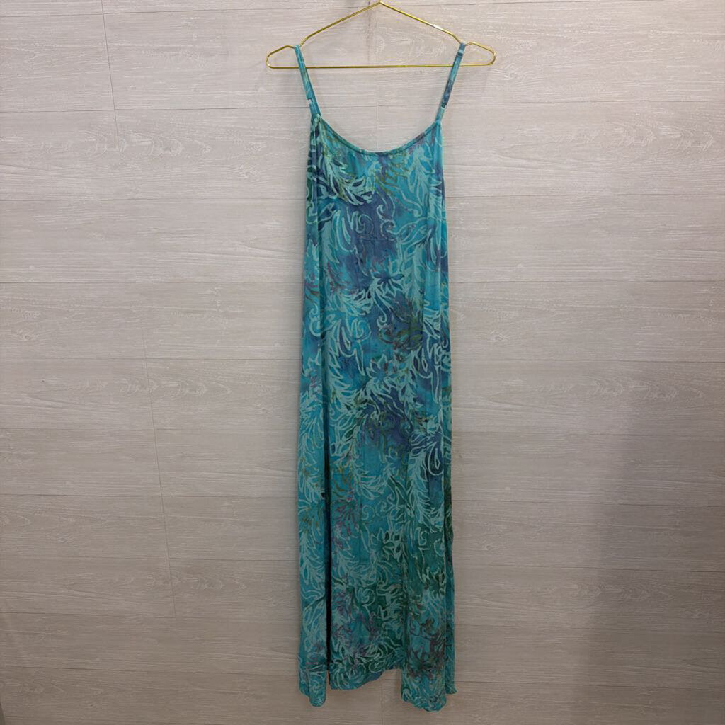 Hand Kreation Blue Print Maxi Dress Small/ Medium