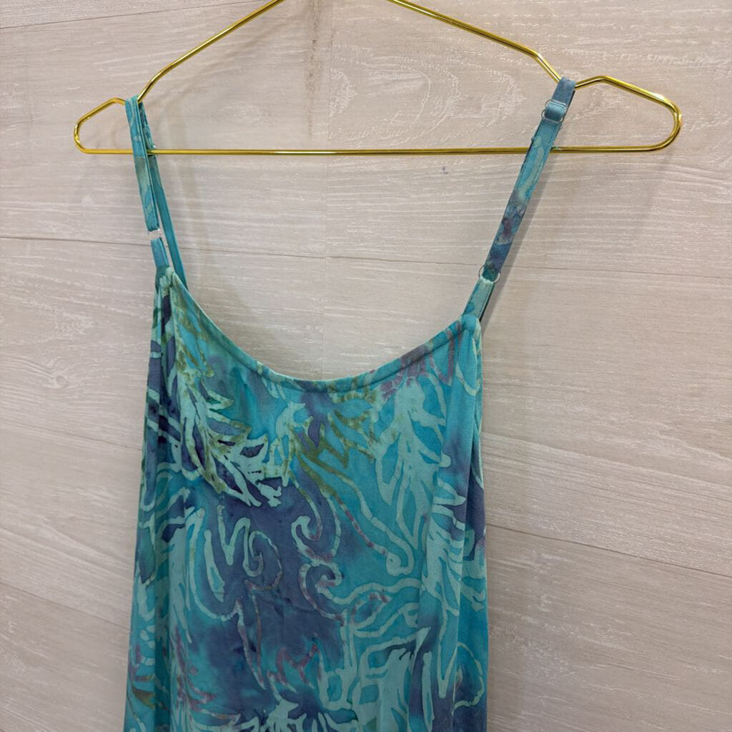 Hand Kreation Blue Print Maxi Dress Small/ Medium