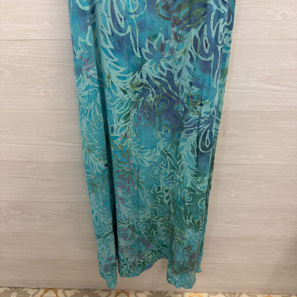 Hand Kreation Blue Print Maxi Dress Small/ Medium