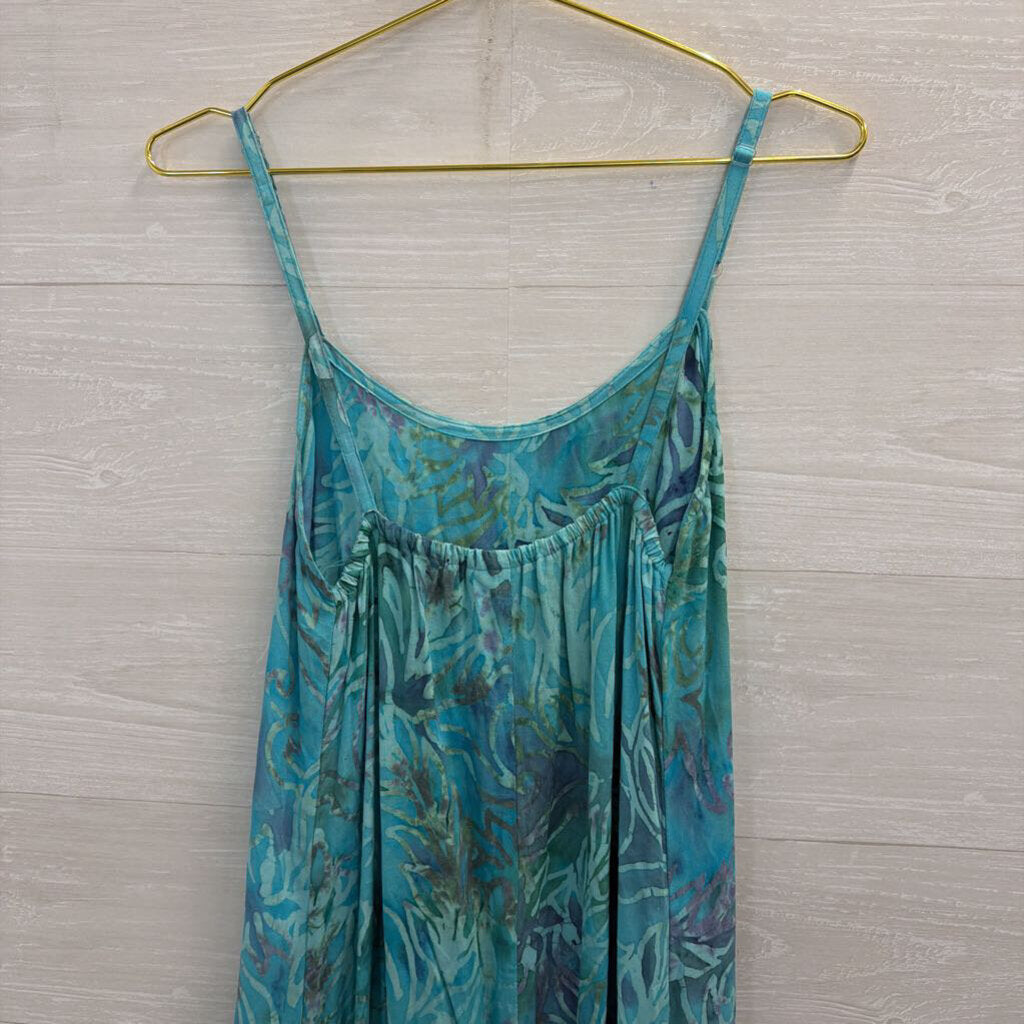 Hand Kreation Blue Print Maxi Dress Small/ Medium